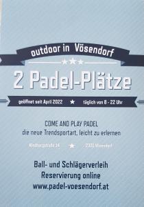 SCHNUPPER-PADEL-TAG - DER OFFENEN TÜR